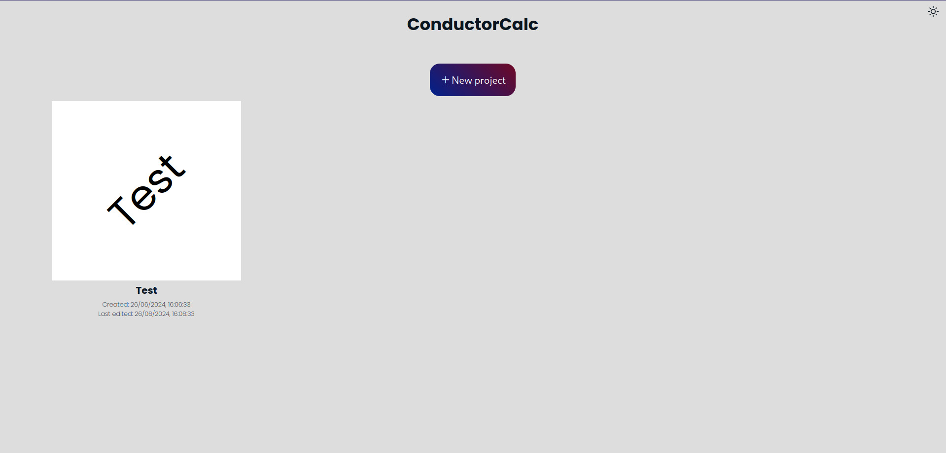 ConductorCalc UI Mockup