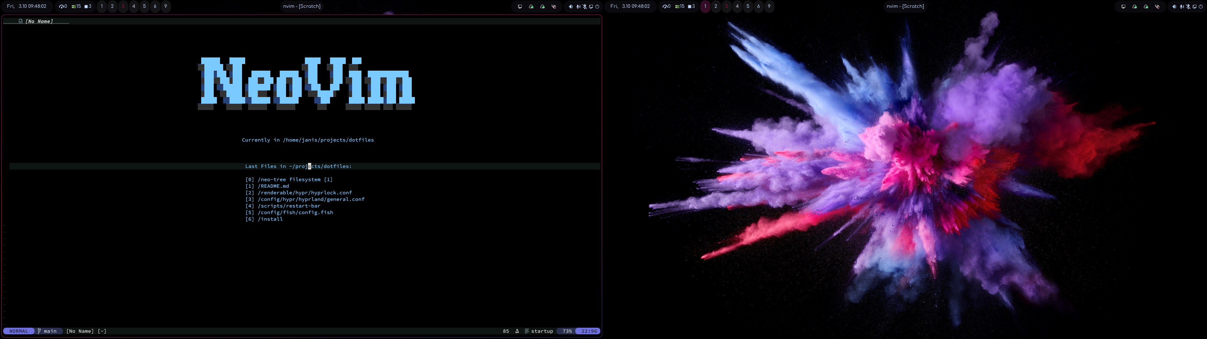 screenshot of desktop with 2 screens